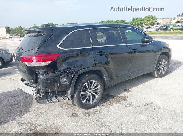 5TDKZRFH7JS283656 2018 TOYOTA HIGHLANDER Black Հետևի աջ