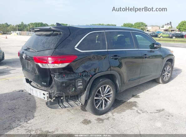 5TDKZRFH7JS283656 2018 TOYOTA HIGHLANDER Black 