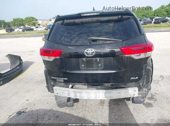 5TDKZRFH7JS283656 2018 TOYOTA HIGHLANDER Black 