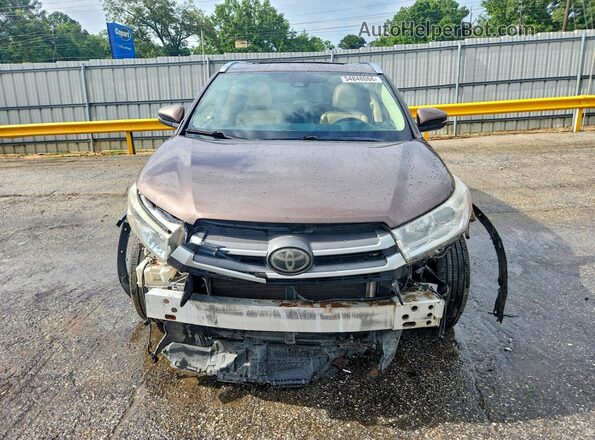 5TDKZRFH7JS289019 2018 TOYOTA HIGHLANDER Brown Front view