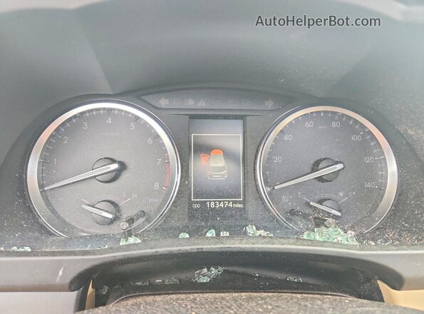 5TDKZRFH7JS289019 2018 TOYOTA HIGHLANDER Brown Instrument cluster view