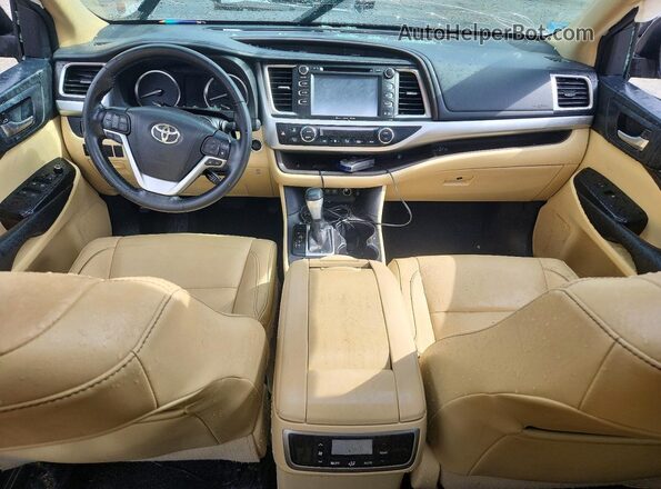 5TDKZRFH7JS289019 2018 TOYOTA HIGHLANDER Brown Dashboard view