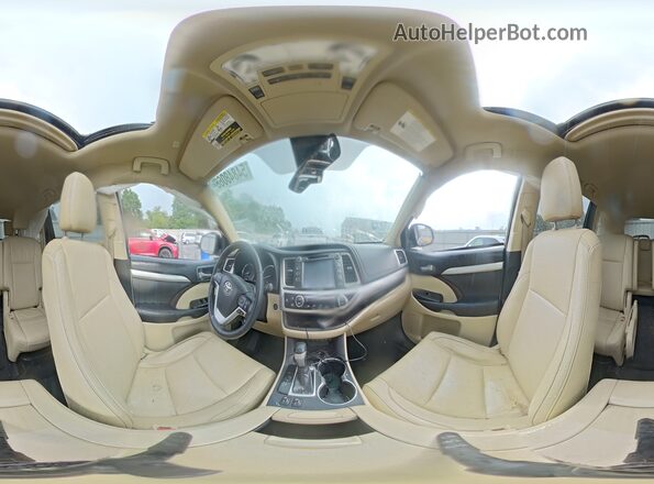 5TDKZRFH7JS289019 2018 TOYOTA HIGHLANDER Brown 360 interior view