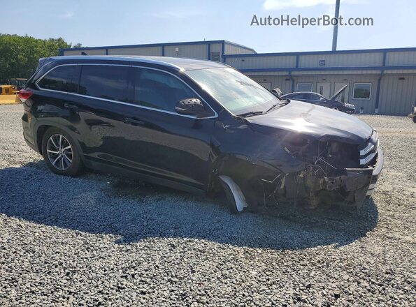 5TDKZRFH7KS315569 2019 TOYOTA HIGHLANDER Black Front right