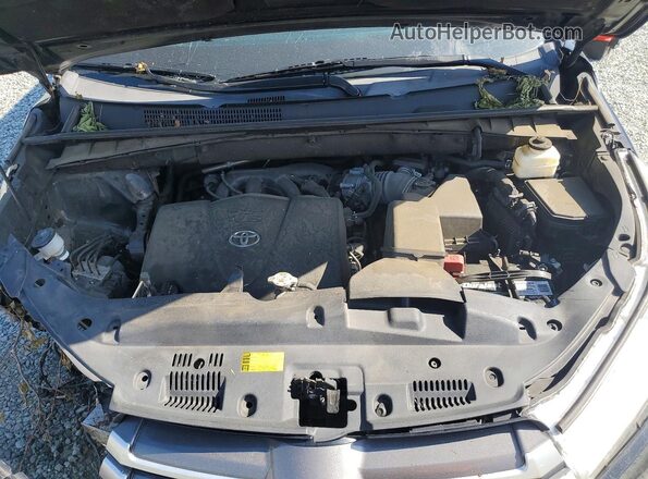 5TDKZRFH7KS315569 2019 TOYOTA HIGHLANDER Black Engine compartment view