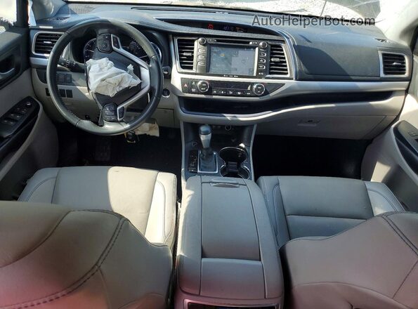 5TDKZRFH7KS315569 2019 TOYOTA HIGHLANDER Black Dashboard view