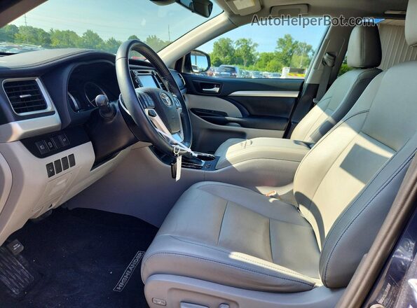 5TDKZRFH7KS329049 2019 TOYOTA HIGHLANDER Blue Սալոնի դիմացի տեսք