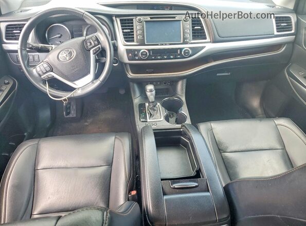 5TDKZRFH7KS332243 2019 TOYOTA HIGHLANDER Silver Widok deski rozdzielczej