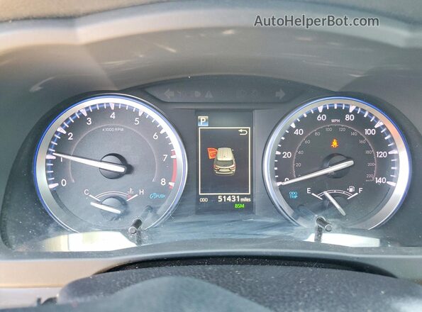 5TDKZRFH7KS333036 2019 TOYOTA HIGHLANDER Blue Widok zestawu wskaźników