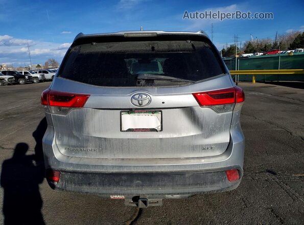 5TDKZRFH8HS511044 2017 TOYOTA HIGHLANDER Silver Vista trasera