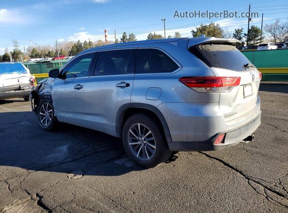 5TDKZRFH8HS511044 2017 TOYOTA HIGHLANDER Silver Trasero izquierdo