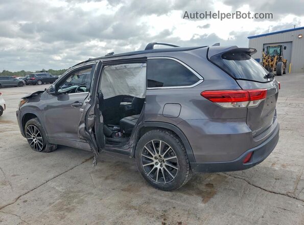 5TDKZRFH8JS545507 2018 TOYOTA HIGHLANDER Серый Задняя левая четверть