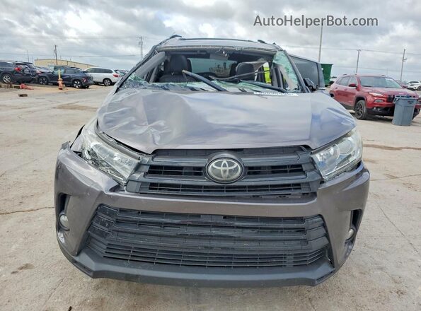 5TDKZRFH8JS545507 2018 TOYOTA HIGHLANDER Серый Вид спереди