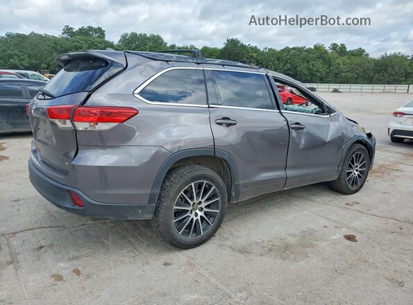 5TDKZRFH8JS545507 2018 TOYOTA HIGHLANDER Серый Задняя правая четверть