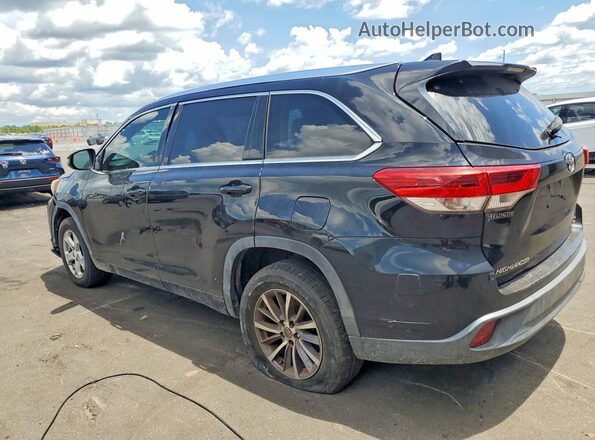 5TDKZRFH8JS547404 2018 TOYOTA HIGHLANDER Black Trasero izquierdo