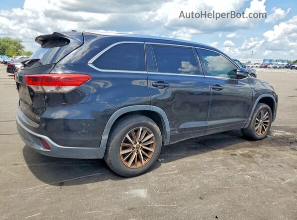 5TDKZRFH8JS547404 2018 TOYOTA HIGHLANDER Black Trasero derecho