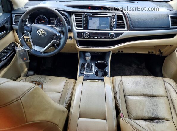 5TDKZRFH8JS547404 2018 TOYOTA HIGHLANDER Black Vista del salpicadero