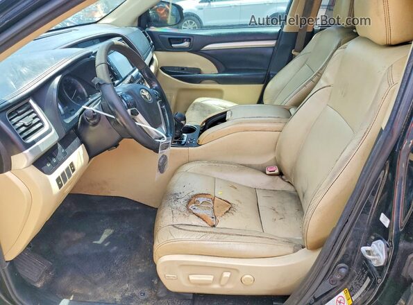 5TDKZRFH8JS547404 2018 TOYOTA HIGHLANDER Black Vista interior delantera
