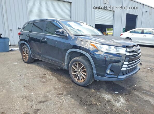 5TDKZRFH8JS547404 2018 TOYOTA HIGHLANDER Black Delantero derecho