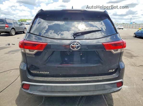 5TDKZRFH8JS547404 2018 TOYOTA HIGHLANDER Black Vista trasera