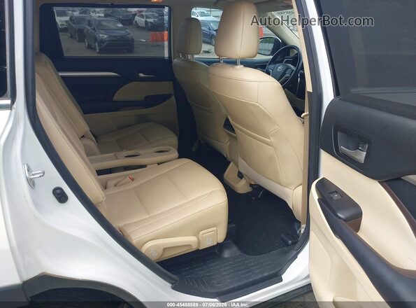 5TDKZRFH8JS550349 2018 TOYOTA HIGHLANDER White Widok naklejki z numerem VIN