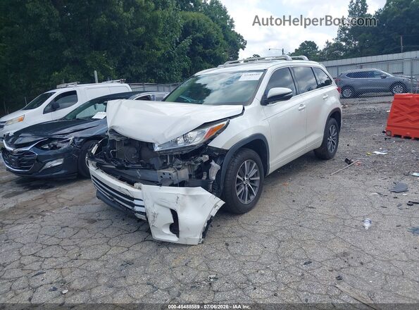 5TDKZRFH8JS550349 2018 TOYOTA HIGHLANDER White Przód lewy