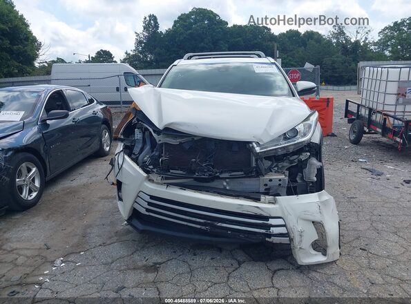 5TDKZRFH8JS550349 2018 TOYOTA HIGHLANDER White Widok zestawu wskaźników