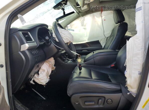 5TDKZRFH8KS312079 2019 TOYOTA HIGHLANDER White Սալոնի դիմացի տեսք