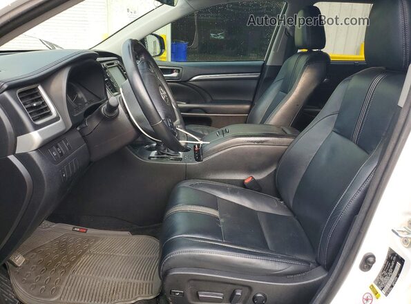 5TDKZRFH9JS286316 2018 TOYOTA HIGHLANDER White წინა სალონის ხედი