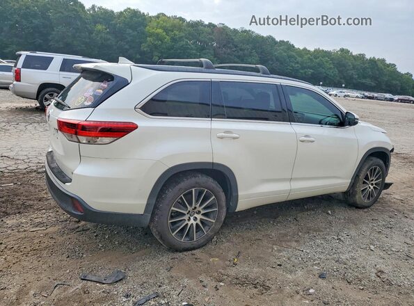 5TDKZRFH9JS286316 2018 TOYOTA HIGHLANDER White უკანა მარჯვენა