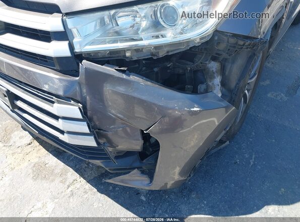 5TDKZRFH9JS549520 2018 TOYOTA HIGHLANDER Серый Вид спереди