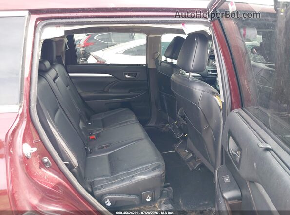 5TDKZRFH9KS298483 2019 TOYOTA HIGHLANDER Бордовый Вид наклейки с VIN-кодом