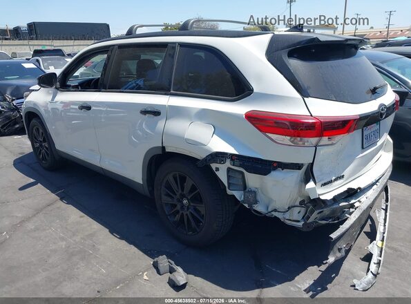 5TDKZRFH9KS326010 2019 TOYOTA HIGHLANDER White Rear left