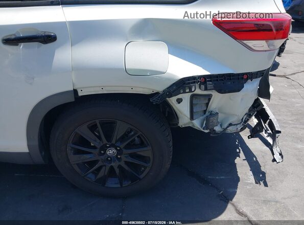 5TDKZRFH9KS326010 2019 TOYOTA HIGHLANDER White 