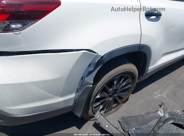 5TDKZRFH9KS326010 2019 TOYOTA HIGHLANDER White 
