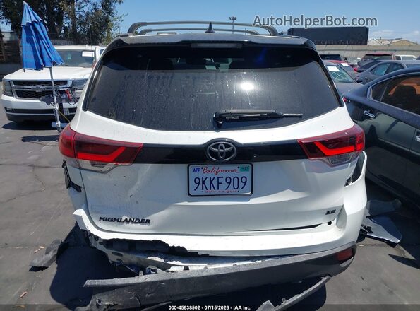 5TDKZRFH9KS326010 2019 TOYOTA HIGHLANDER White 