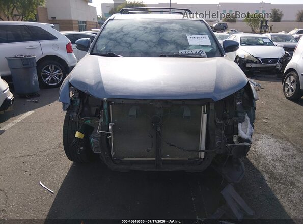 5TDKZRFH9KS347259 2019 TOYOTA HIGHLANDER Blue Вид задньої частини салону