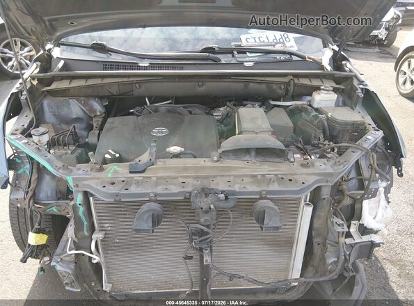 5TDKZRFH9KS347259 2019 TOYOTA HIGHLANDER Blue Вид ззаду