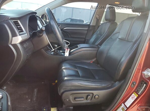 5TDKZRFHXHS508968 2017 TOYOTA HIGHLANDER Burgundy წინა სალონის ხედი