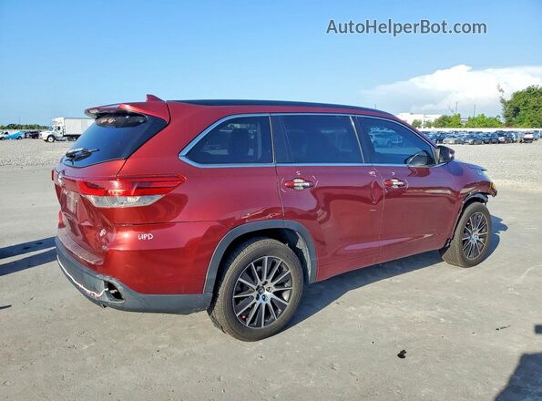 5TDKZRFHXHS508968 2017 TOYOTA HIGHLANDER Burgundy უკანა მარჯვენა