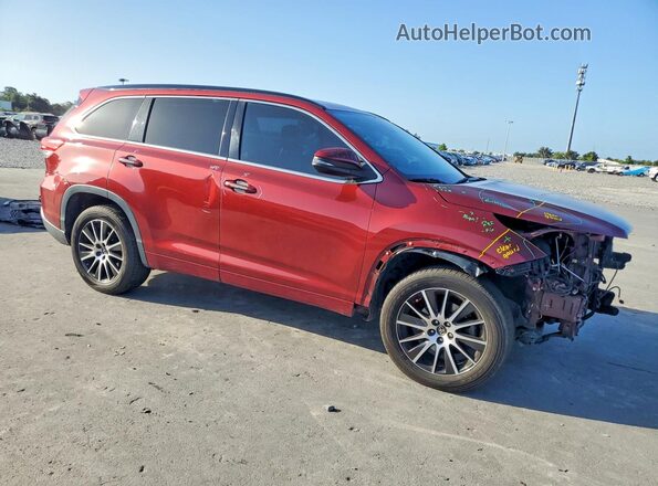 5TDKZRFHXHS508968 2017 TOYOTA HIGHLANDER Burgundy წინა მარჯვენა