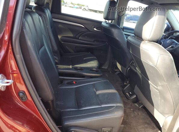 5TDKZRFHXHS508968 2017 TOYOTA HIGHLANDER Burgundy უკანა სალონის ხედი
