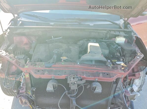5TDKZRFHXHS508968 2017 TOYOTA HIGHLANDER Burgundy ძრავის განყოფილების ხედი