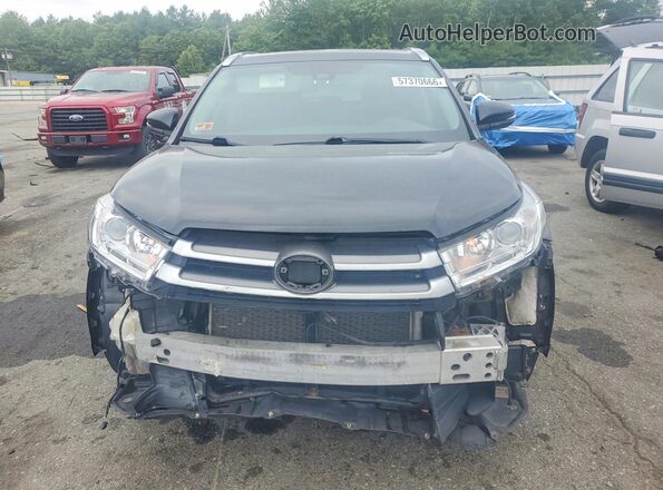 5TDKZRFHXJS538705 2018 TOYOTA HIGHLANDER Black Vista frontal