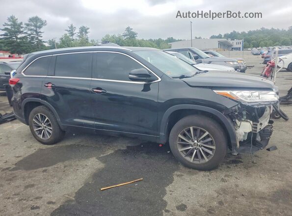 5TDKZRFHXJS538705 2018 TOYOTA HIGHLANDER Black Delantero derecho