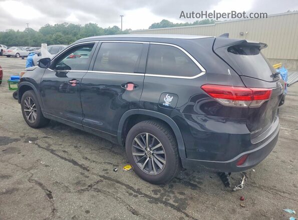 5TDKZRFHXJS538705 2018 TOYOTA HIGHLANDER Black Trasero izquierdo