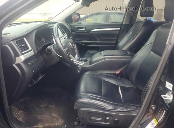 5TDKZRFHXJS538705 2018 TOYOTA HIGHLANDER Black Vista interior delantera