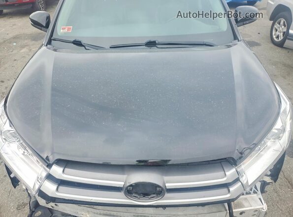 5TDKZRFHXJS538705 2018 TOYOTA HIGHLANDER Black Vista del compartimento del motor