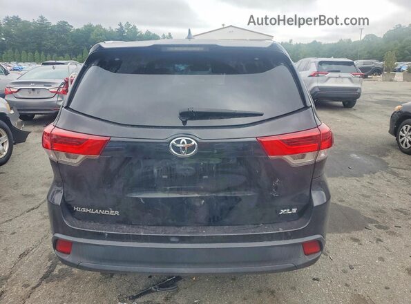 5TDKZRFHXJS538705 2018 TOYOTA HIGHLANDER Black Vista trasera