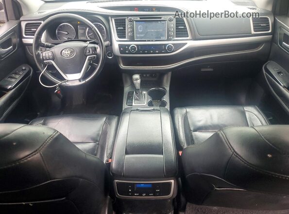 5TDKZRFHXJS538705 2018 TOYOTA HIGHLANDER Black Vista del salpicadero